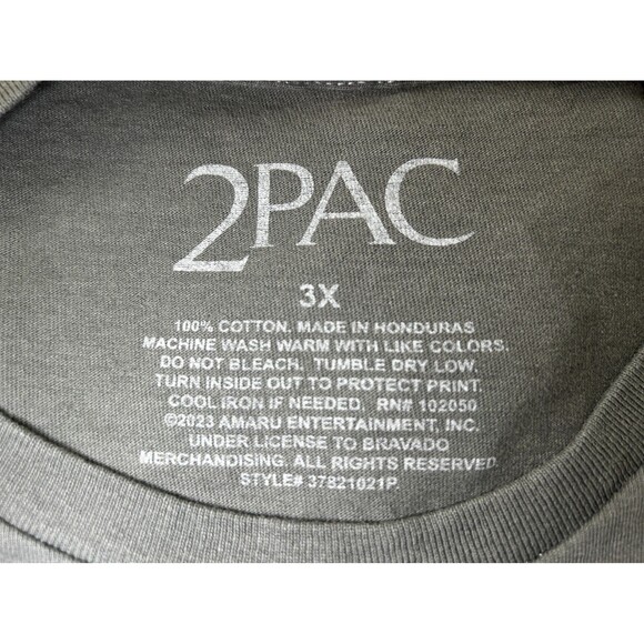 2PAC Tupac Shakur All Eyez On Me Black T-shirt THUG life Rap Hip Hop Band Sz 3X - Picture 5 of 5